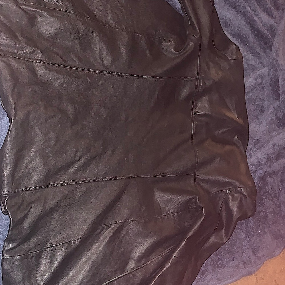 Black leather jacket